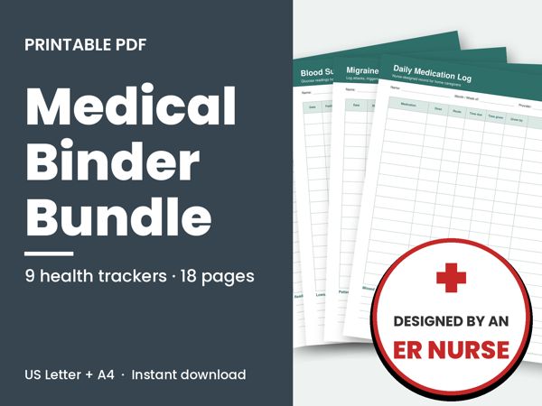 Health Tracker Bundle printable